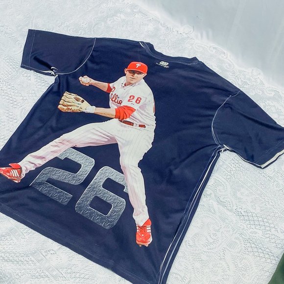 Utley Phillies MLB Philadelphia  Baseball Jersey Dancing On My Own #26 Go Phils! - Picture 6 of 7